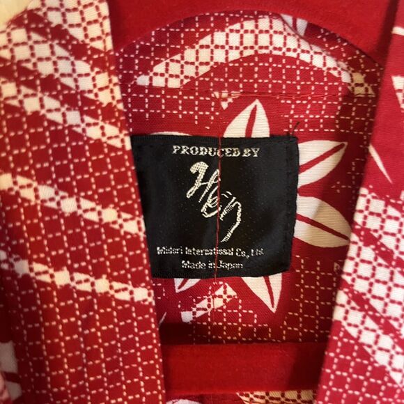 Red Kimono by Midori International 100 Cotton Leaf Motif size Toddler - Picture 3 of 7